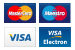 Visa, Mastercard, Amex